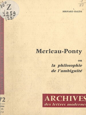 cover image of Merleau-Ponty